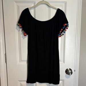 Saks Fifth Avenue Black Beach Coverup Women's Small Petite